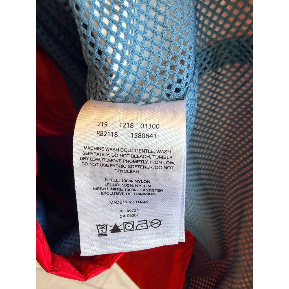 Boys Columbia Rain Jacket Red Size L 14/16 - Picture 3 of 5